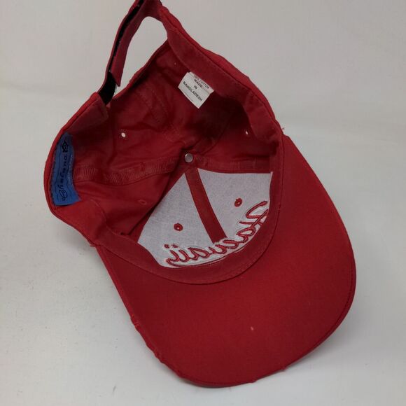 Chelona Men's Strapback Hat Red Embroidered Hawaii 100% Cotton - Picture 6 of 9